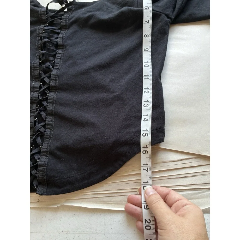 Free People Willow Reversible Crop Top Sz Large Whimsy Goth Renaissance Corset